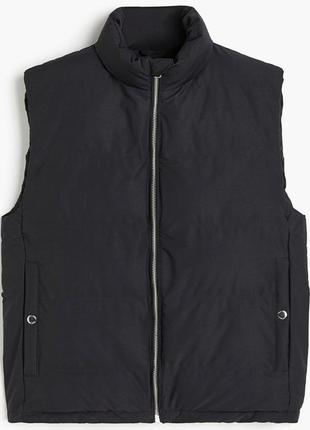 Жилетка h&m water-repellent puffer vest black 1182526002 s