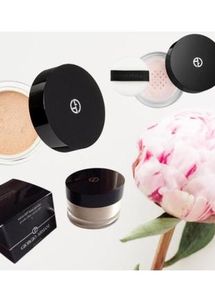 Пудра рассыпчатая giorgio armani micro-fil loose powder, армани микро фикс