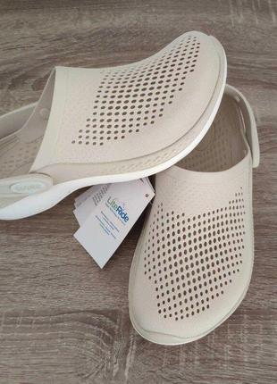 Крокс лайтрайд 360 клог бежевые crocs Sono 360 clog bone