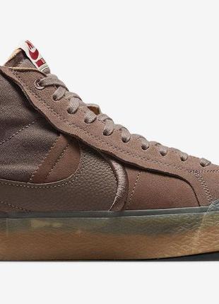 Кросівки nike sb zoom blazer mid premium plus brown dv5468-200 415 фото