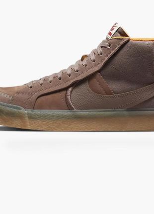 Кросівки nike sb zoom blazer mid premium plus brown dv5468-200 41