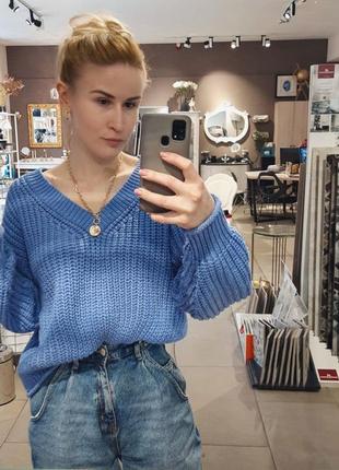 Светр блакитний h&amp;m стильна кофточка, джемпер