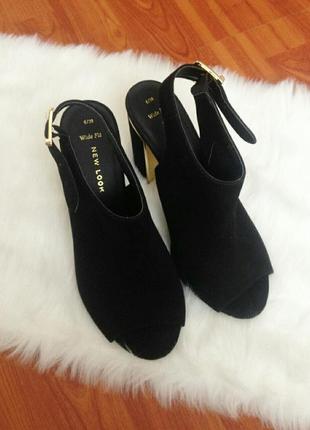 Босоніжки new look ботінки замшеві босоніжки черевики жіночі замшеві3 фото