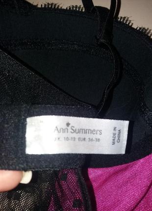 Пеньюар з бюстгальтером і підв'язками для панчох ann summers р. на s-m (36-38)+-10 фото