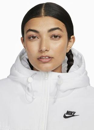 Пуховик nike nsw esstl thrmr clsc puffer white fb7672-100 xs2 фото