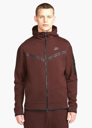 Толстовка nike sportswear tech fleece brown cu4489-227 l