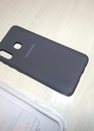 Чехол silicone case full protective для samsung galaxy a20 / a30