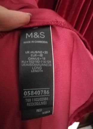 Нарядное бархатное платье на запах m&s 54-56 р.4 фото