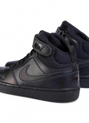 Кеди nike court borough mid 2 black cd7782-0013 фото