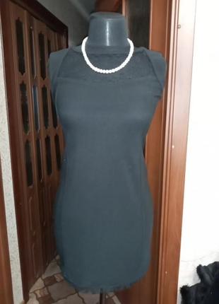 Платье черное с гипюром,вечернее,коктельное,р.44,42,40,китай,ц.250 гр