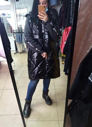 Плащ комбінований