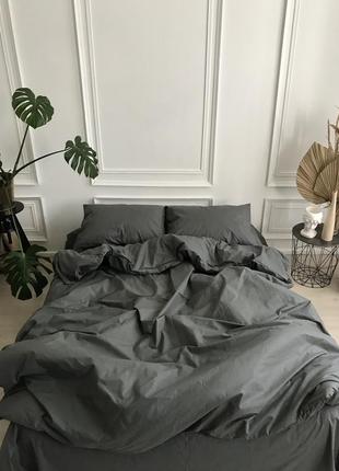 Комплект постільної білизни із натуральної бавовни (розмір сімейний)