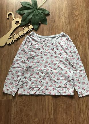 Крутая кофта реглан в цветочки primark 2-3 года