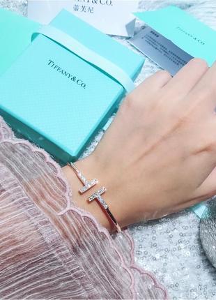 Срібний браслетwire rose tiffany co