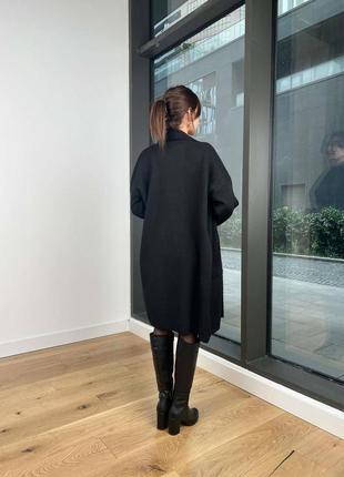 Женский костюм с платьем жакет кардиган теплый ангора черный бежевый серый в офис5 фото