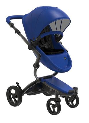 Коляска 2 в 1 mima xari royal blue синя5 фото