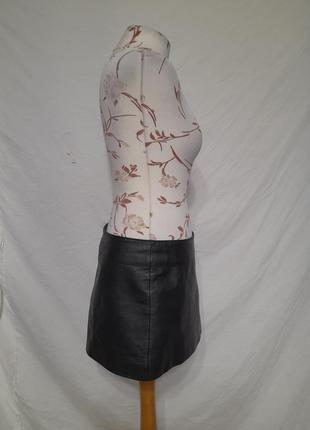 Мини юбки кожаная кожа в готическом стиле готика панк аниме4 фото
