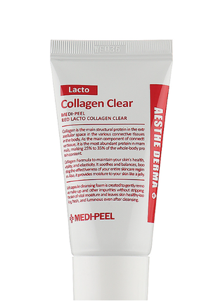 Очищающая пенка с коллагеном и лактобактериями medi-peel aesthe derma lacto collagen clear 100 мл