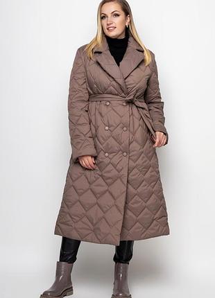 Куртка стеганая muar анжелика 56 мокко 0394
