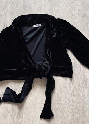 Велюровый пиджак накидка