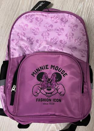 Рюкзак міні маус minnie mouse дівчинка паєтки для дівчинки1 фото