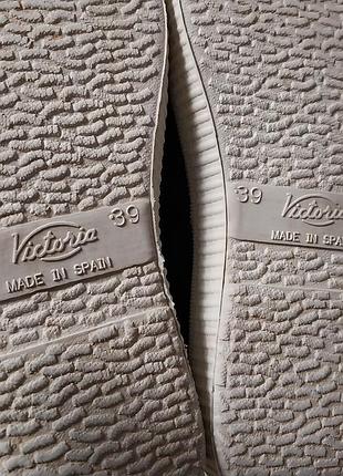 Высококачественные натуральные стильные кеды victoria made in spain7 фото