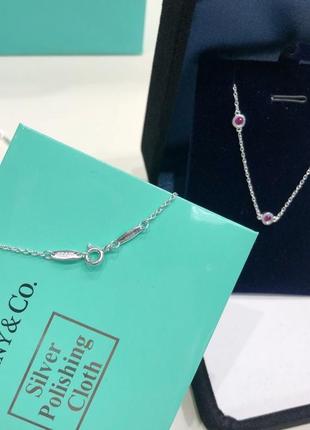 Серебряный браслет tiffany co diamonds by the yard