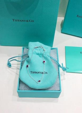 Серебряный браслет tiffany co diamonds by the yard2 фото