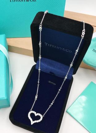 Серебряная подвеска tiffany heartstm