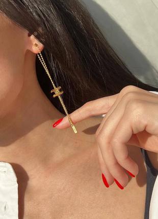 Серьги сезен люкс