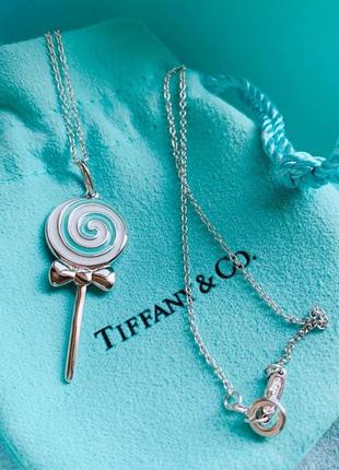 Срібна підвіска льодяник tiffany co