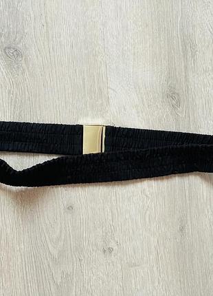 Чорний пояс на куртку, пальто