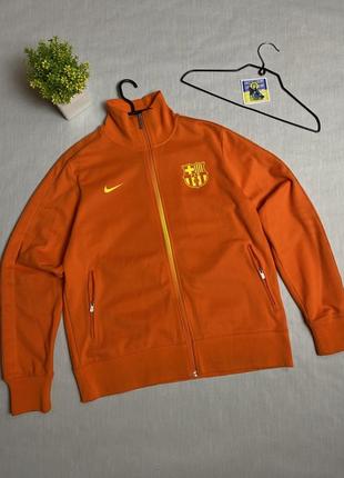 Олімпійка barcelona training jacket with zipped orange nike