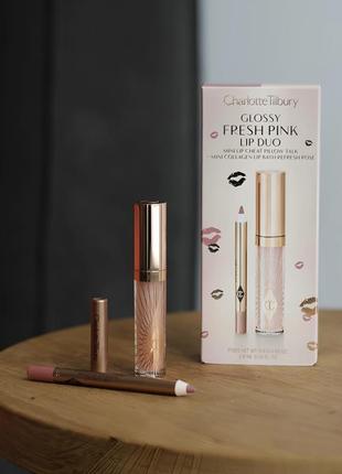 Набор косметики charlotte tilbury glossy lip duo
