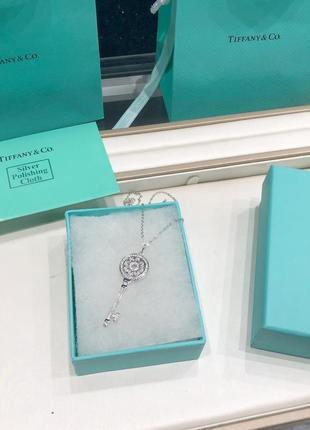 Серебряное ожерелье petals key pendant tiffany co2 фото