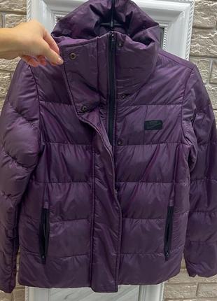 Куртка пуховик nike фиолетовый5 фото