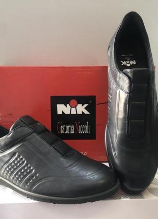 Мужские туфли giatoma niccoli из натуральной кожи, темно-синие 949-01