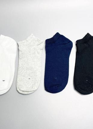 Комплект шкарпеток чоловічих коротких літніх високої якості практичних 41-45 8 пар у подарунковій коробці km2 фото