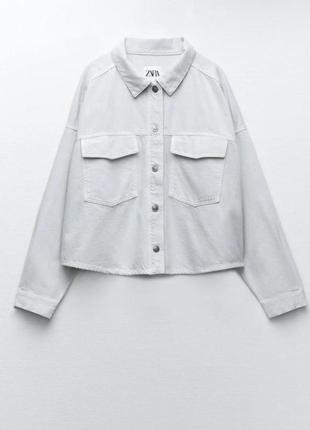 Сорочка zara xs-s джинсова, куртка