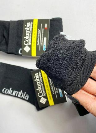 Зимові чоловічі термошкарпетки columbia 3 пари 41-46р однотонні та якісні, тактичні для повсякденного носіння3 фото