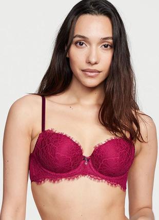 Бюстгальтер с легким push up 36с victoria's secret кружевной dream angels оригинал виктория сикрет