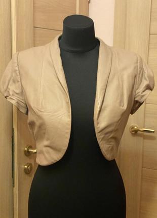 Стильна шкіряна куртка накидка болеро відомого бренду elisabetta franchi 46 48 розміру або m l