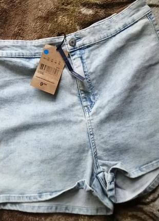 Шорты джинсовые высокая посадка jennyfer