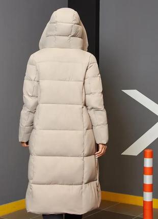 Жіноча зимова куртка світла довга жіноча зимова куртка9 фото