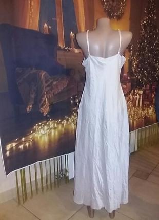 Шовкове  ніжне   плаття   в бельевом стилі  на бретельках.3 фото