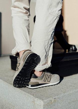 Женские кроссовки new balance 574 premium chocolate6 фото