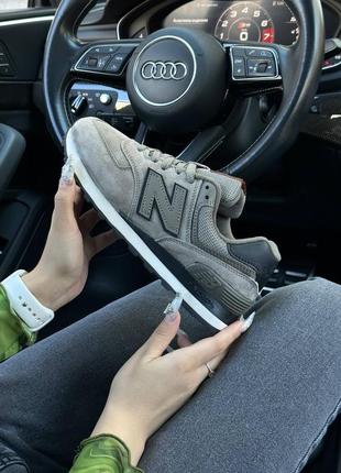 Женские кроссовки new balance 574 premium chocolate7 фото