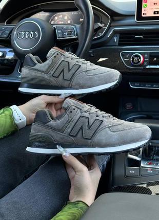 Женские кроссовки new balance 574 premium chocolate2 фото