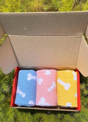 Подарунковий набір чоловічих бавовняних шкарпеток 40-45 на 3 пари з приколом практичні та довгі, якісні модні9 фото