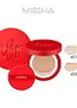 21, 23 тон тональный кушон с матовым финишем  missha velvet finish cushion spf50+ pa+++ 15 г2 фото